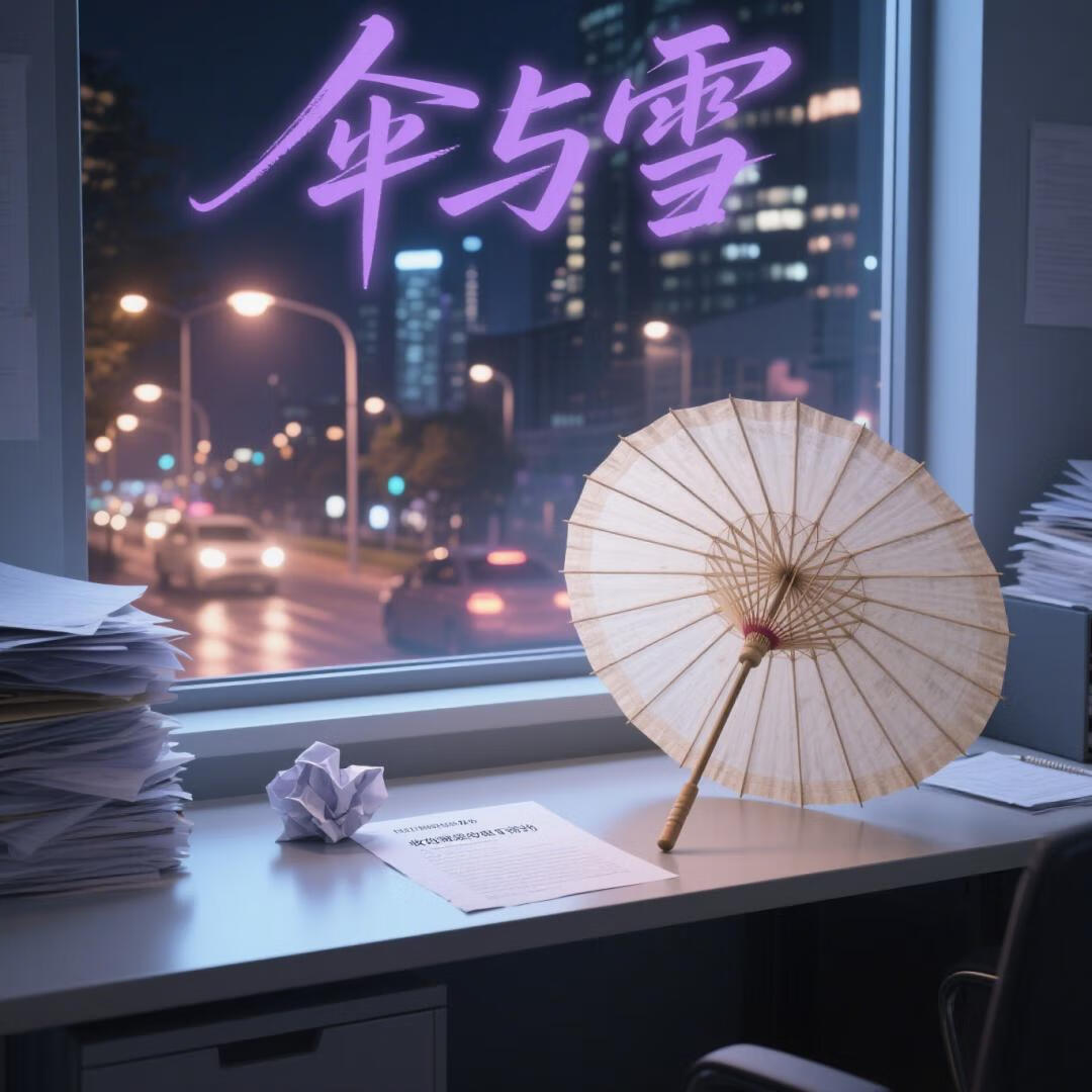 伞与雪
